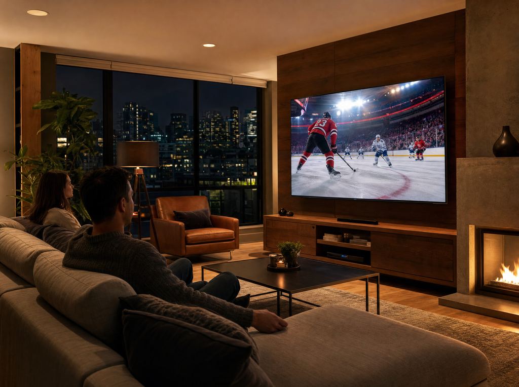 Best IPTV Canada — watching live NHL hockey in 4K on a smart TV