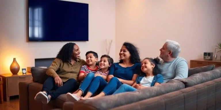 Best IPTV Services - Family watching TV, enjoying streaming content (1)