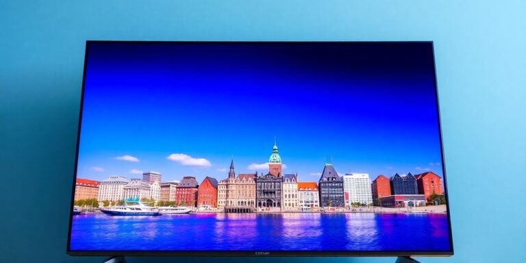 IPTV Quebec 2025 : Le Guide Ultime pour Choisir le Meilleur Abonnement 1 Modern TV screen displaying vibrant IPTV Quebec cityscape.thumbnail