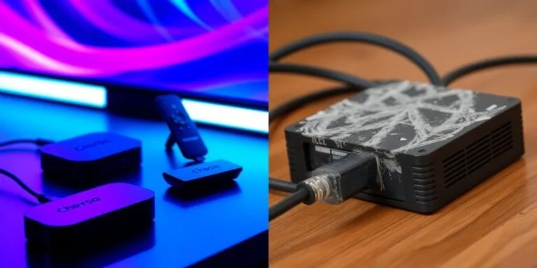 Modern streaming devices and a vintage cable box - IPTV in Canada